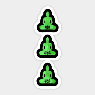 Lotus Trio Green Sticker